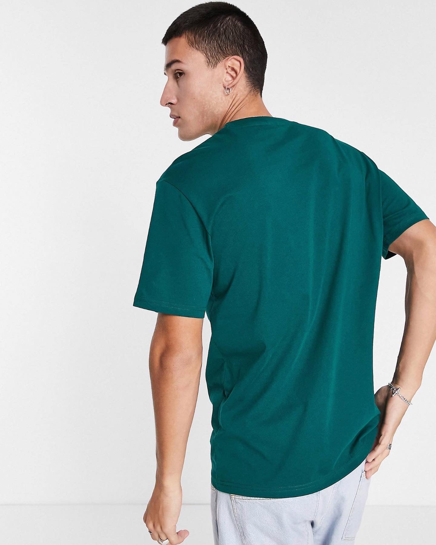 Smog LXRY print T-shirt in dark green – Garmisland