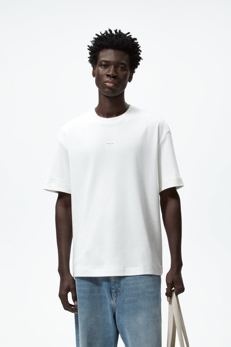 Zara text print T-shirt