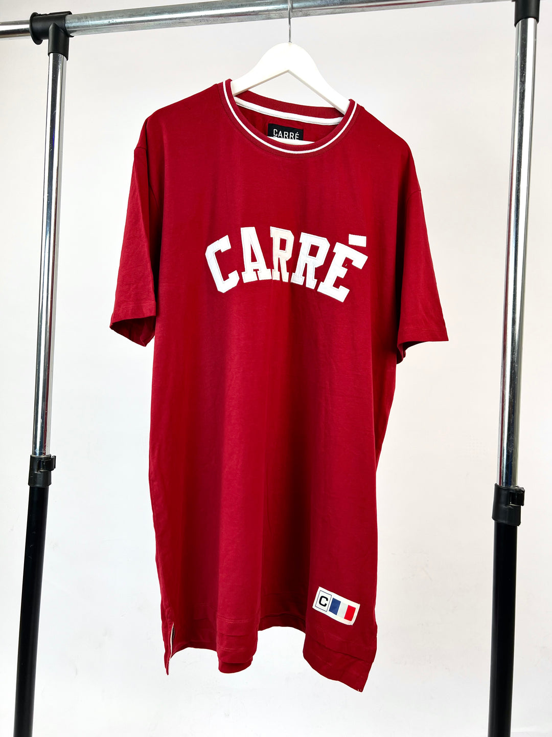 Carre Ringer T-shirt in red