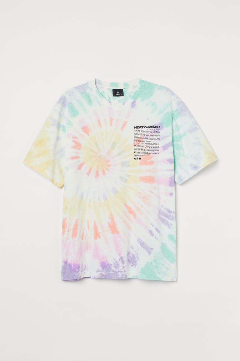 H&M Heatwaves T-shirt in dye