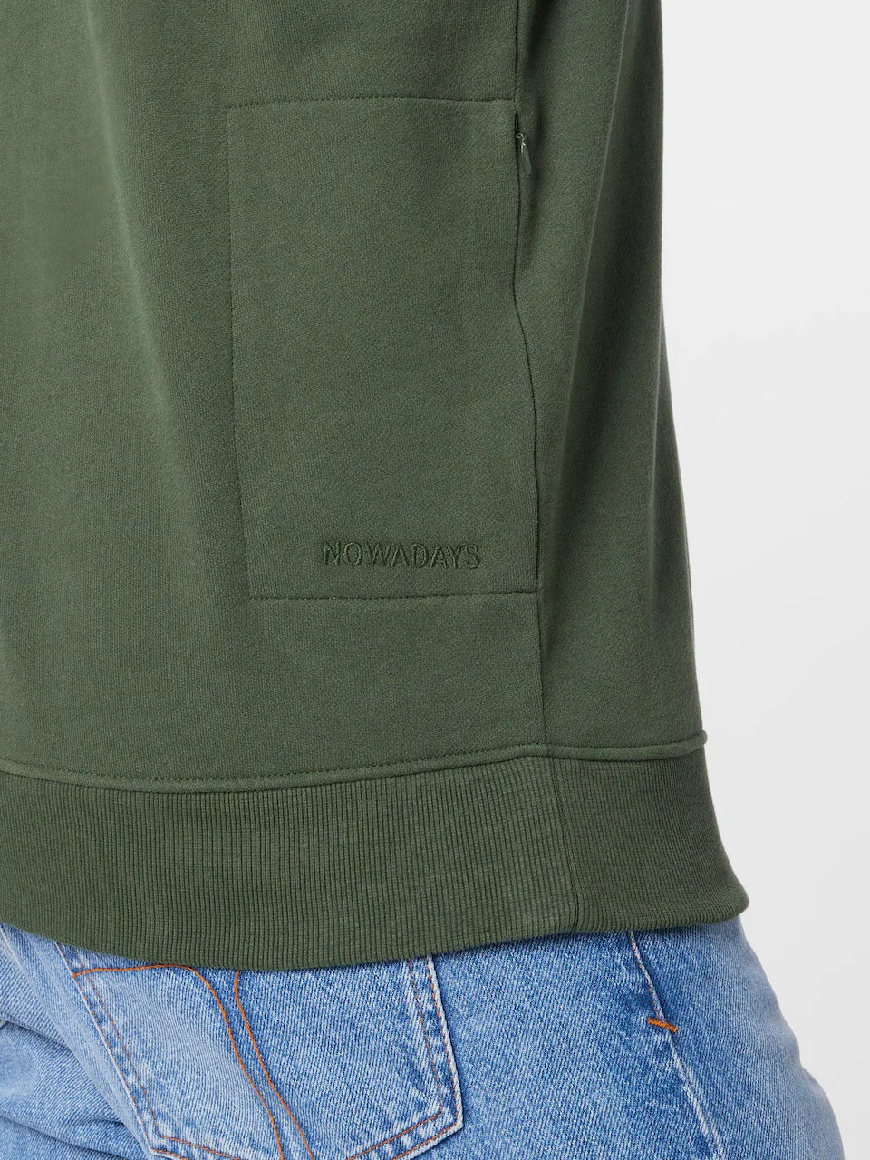 Nowadays Grandad Sweatshirt in green