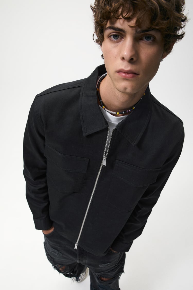 Zara black overshirt Clearance