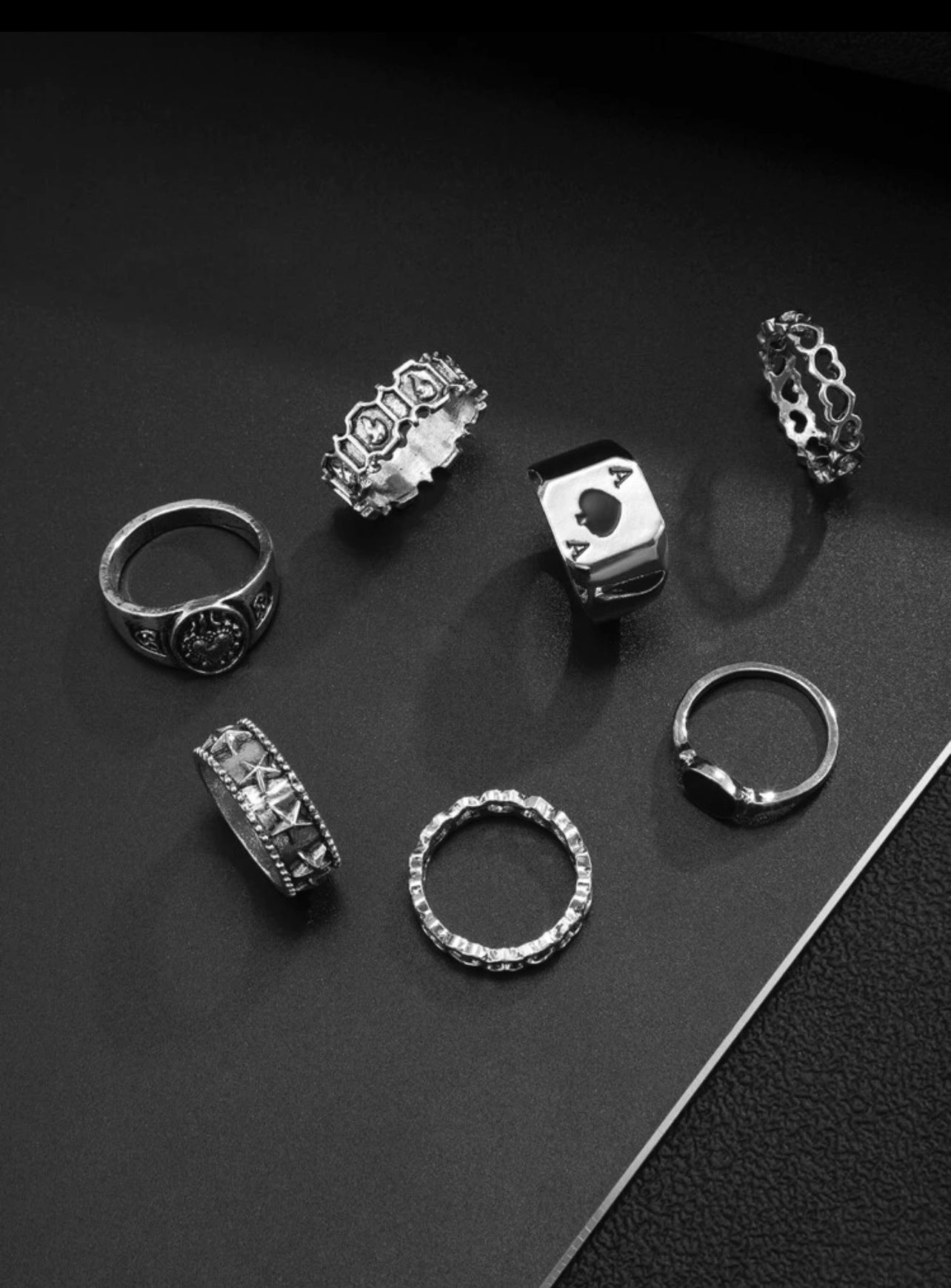 7pc Heart Decor Ring – Garmisland