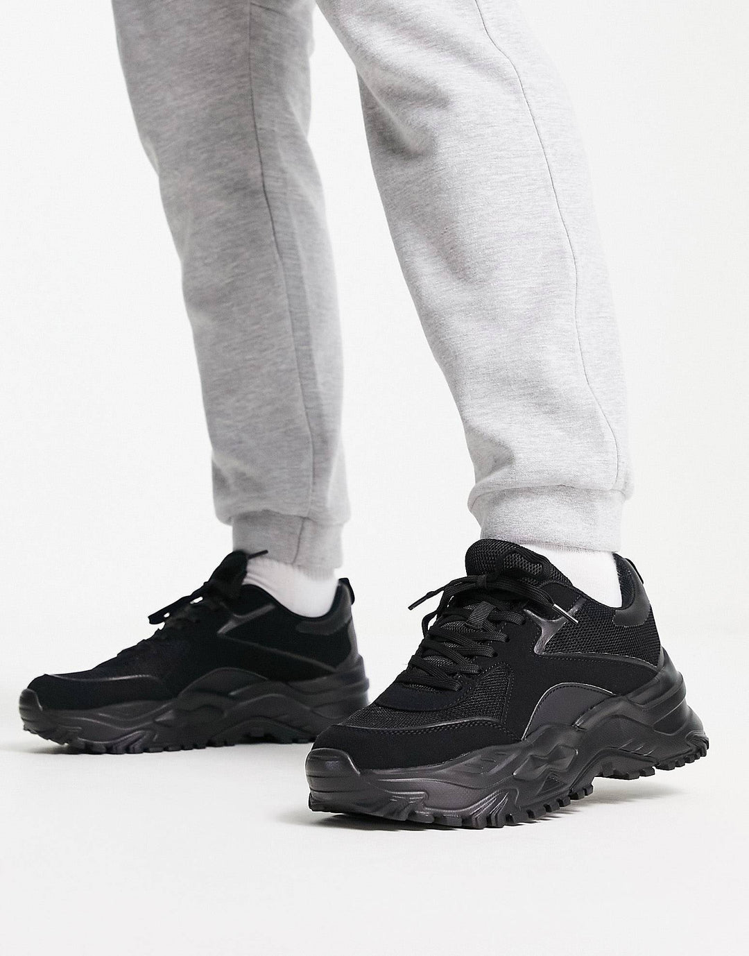 Public desire Adonis trainers in black