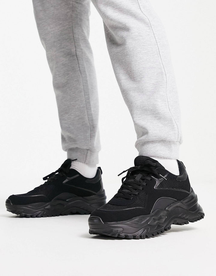 Public desire Adonis trainers in black
