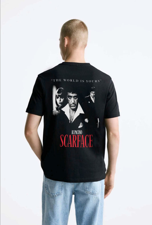 Garm Island Scarface Backprint T-shirt in black