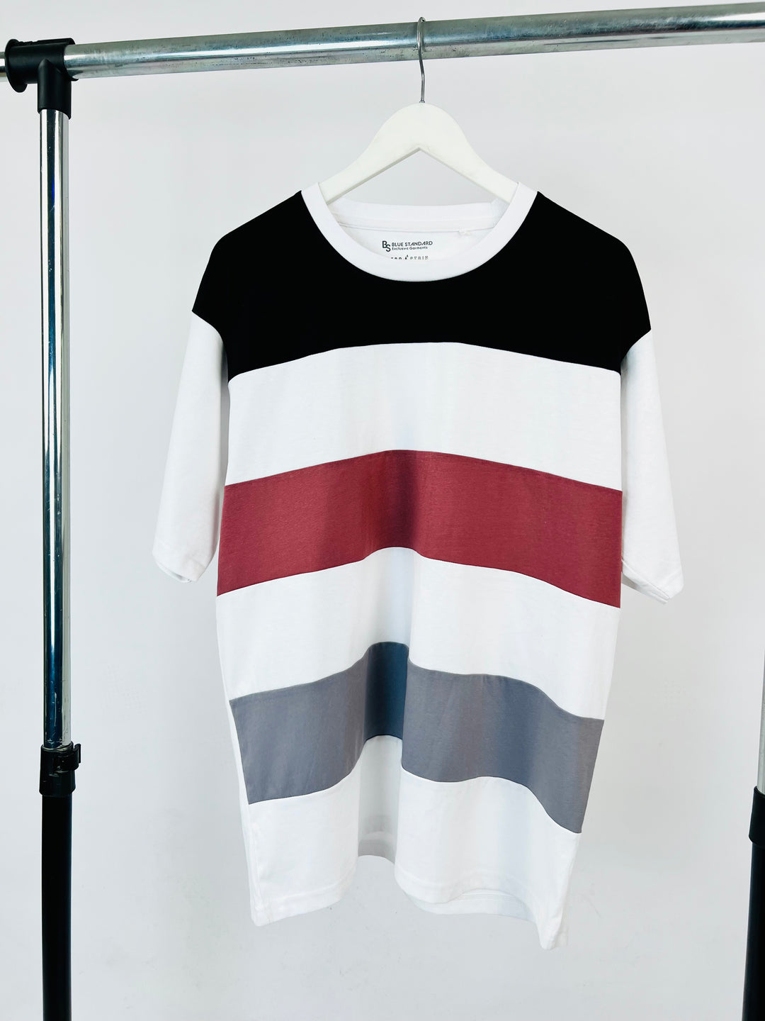 Blue Standard block striped T-shirt