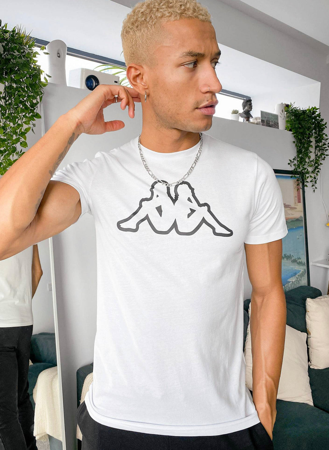 Kappa Logo Cromen T-shirt in White