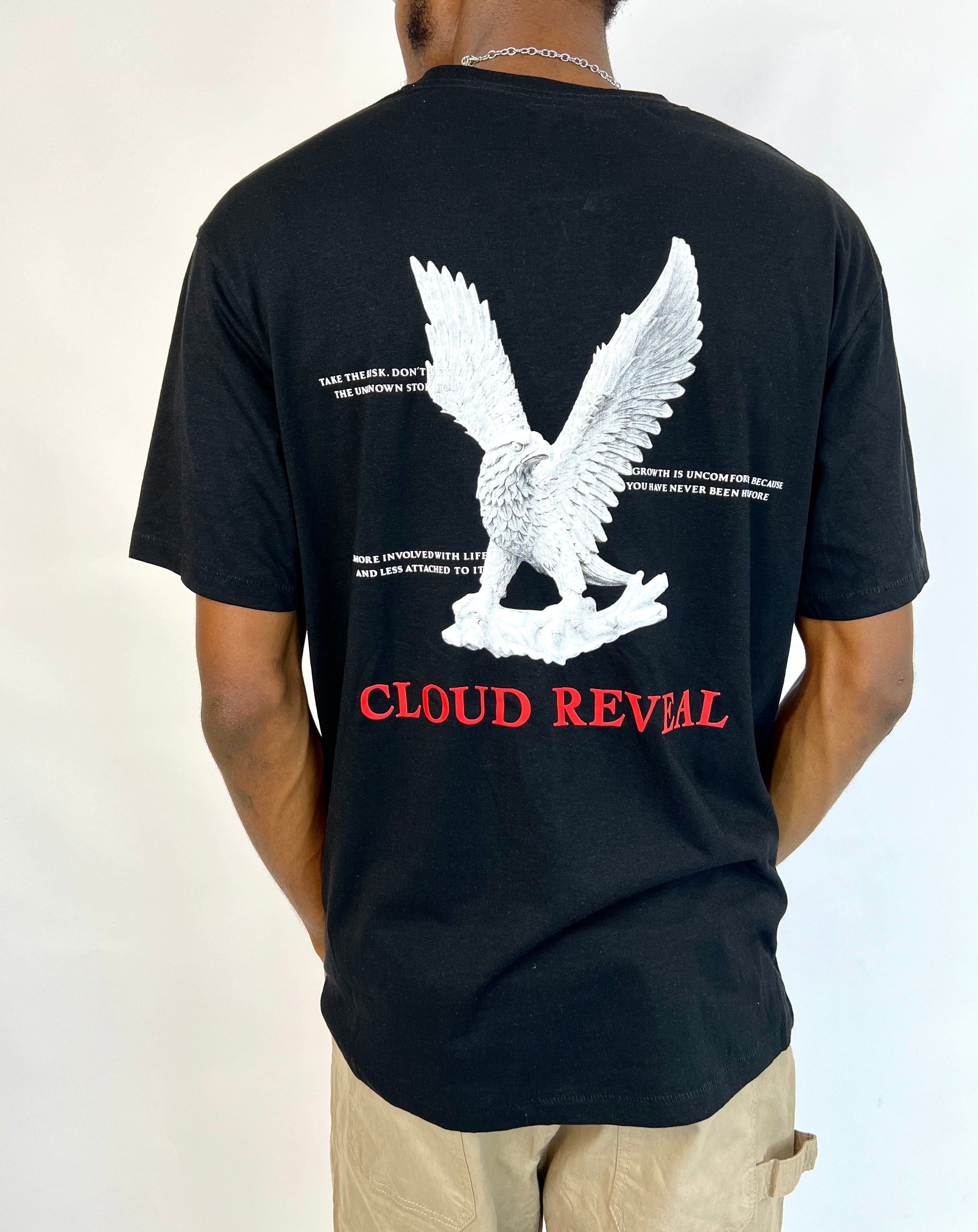 Smog Cloud Reveal Backprint T-shirt in Black – Garmisland