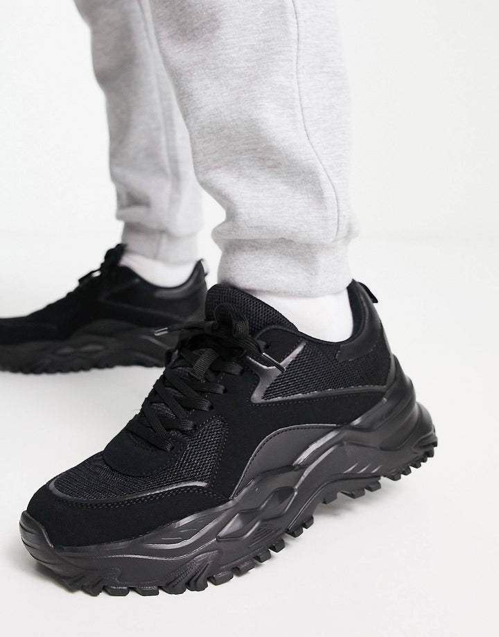 Public desire Adonis trainers in black