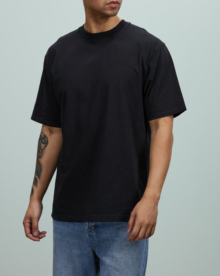 Heavyweight Cotton T-shirt in black