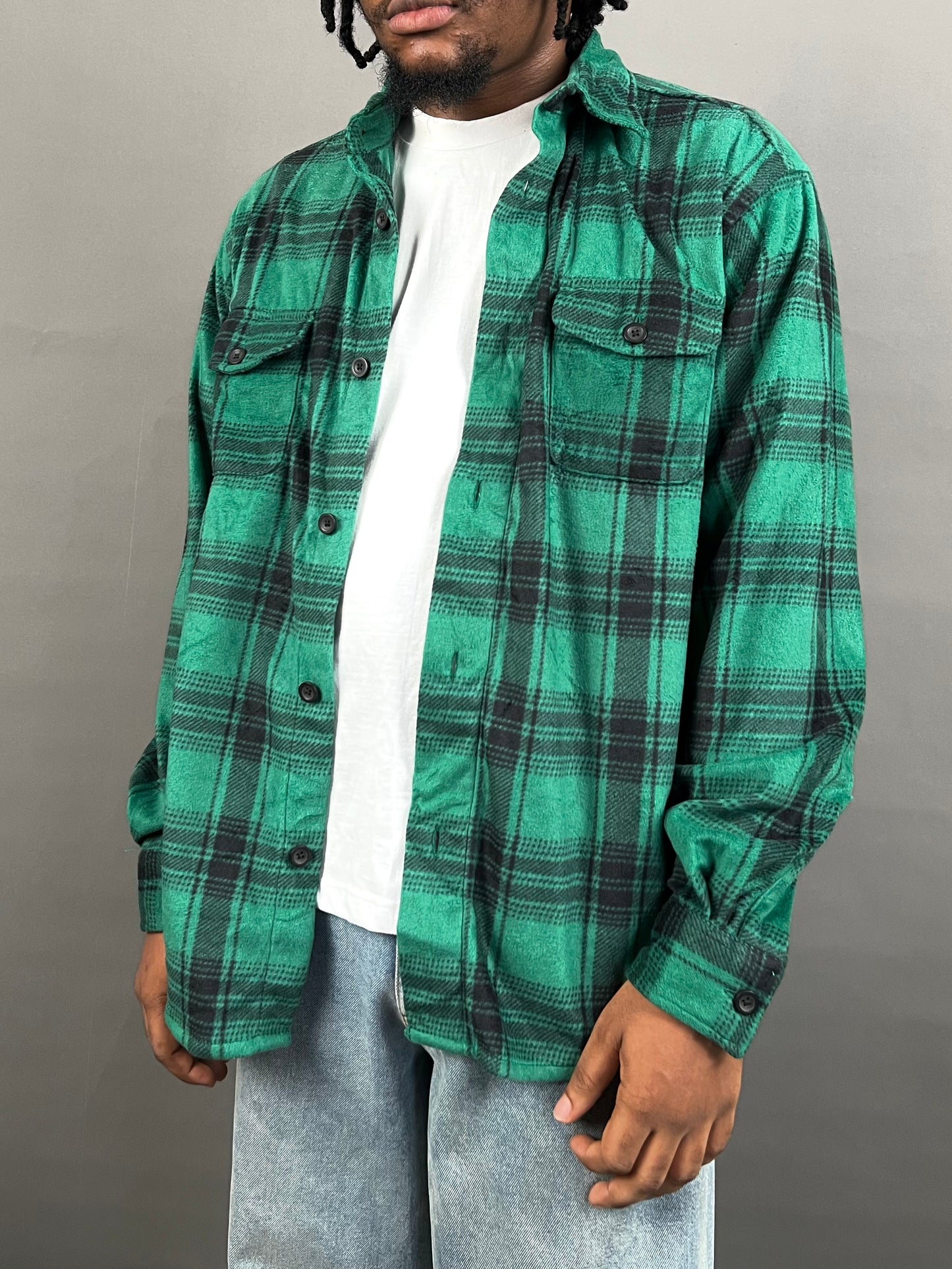 Chaps Flannel Shirt in green