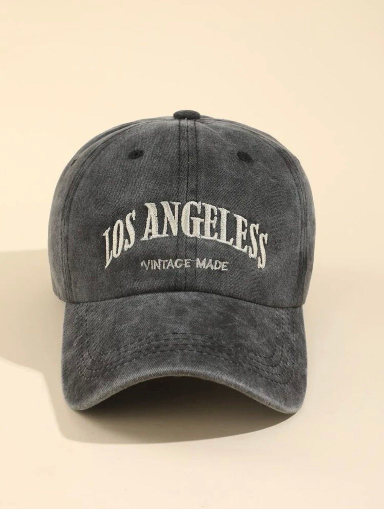 Letter embroidered baseball cap