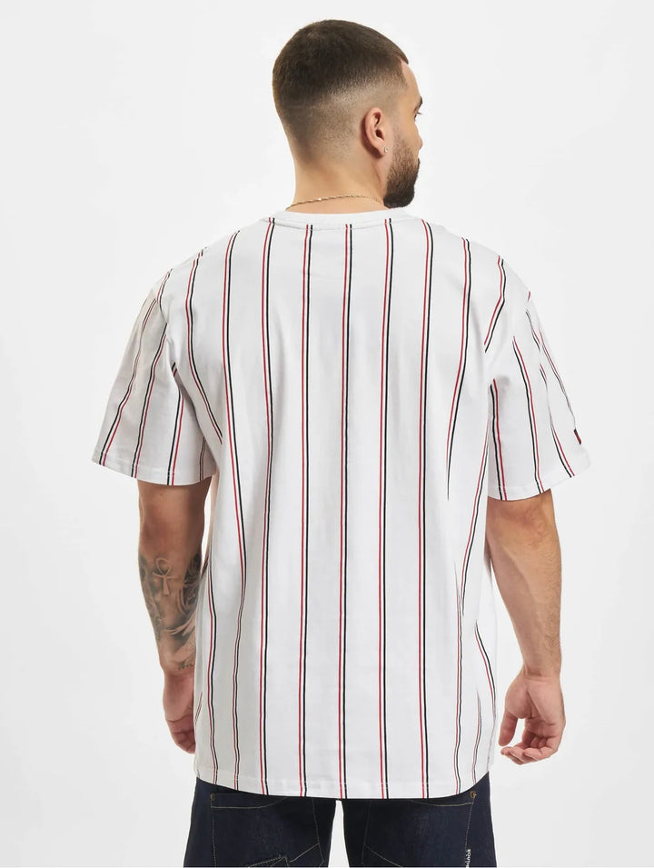 FUBU Pinstripe T-shirt in white