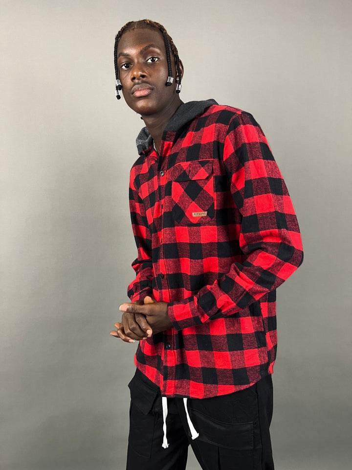 Ripzone Flannel Shirt with Hood