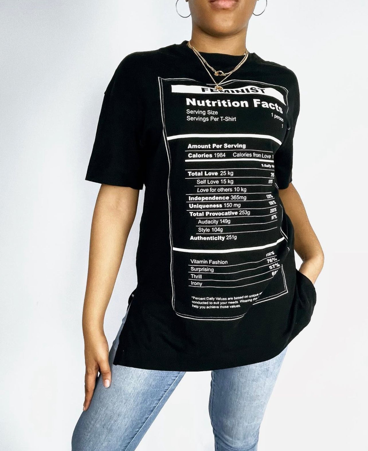 Tally Weijl Feminist Print T-shirt in Black