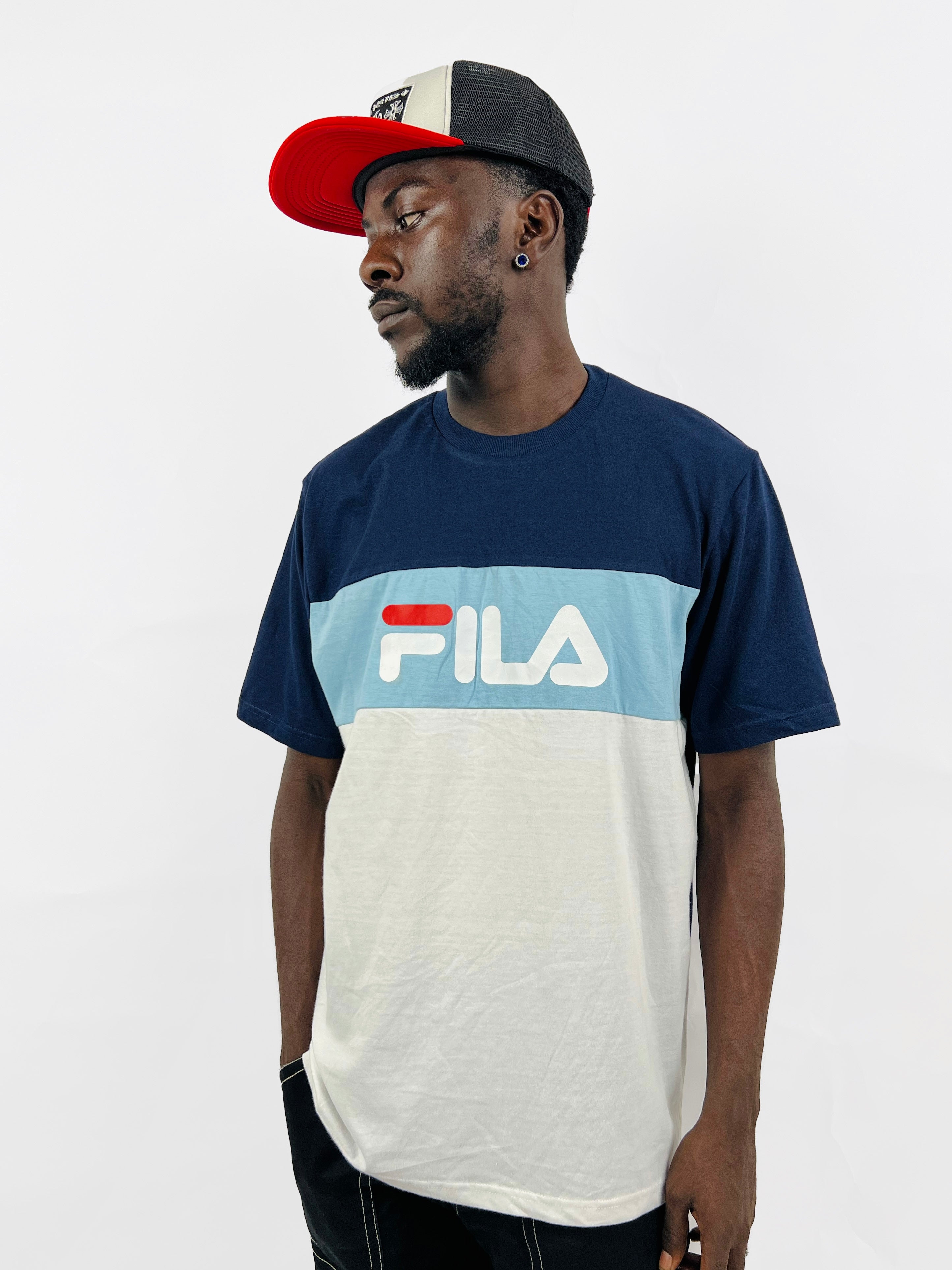 Fila t shirt sale on sale