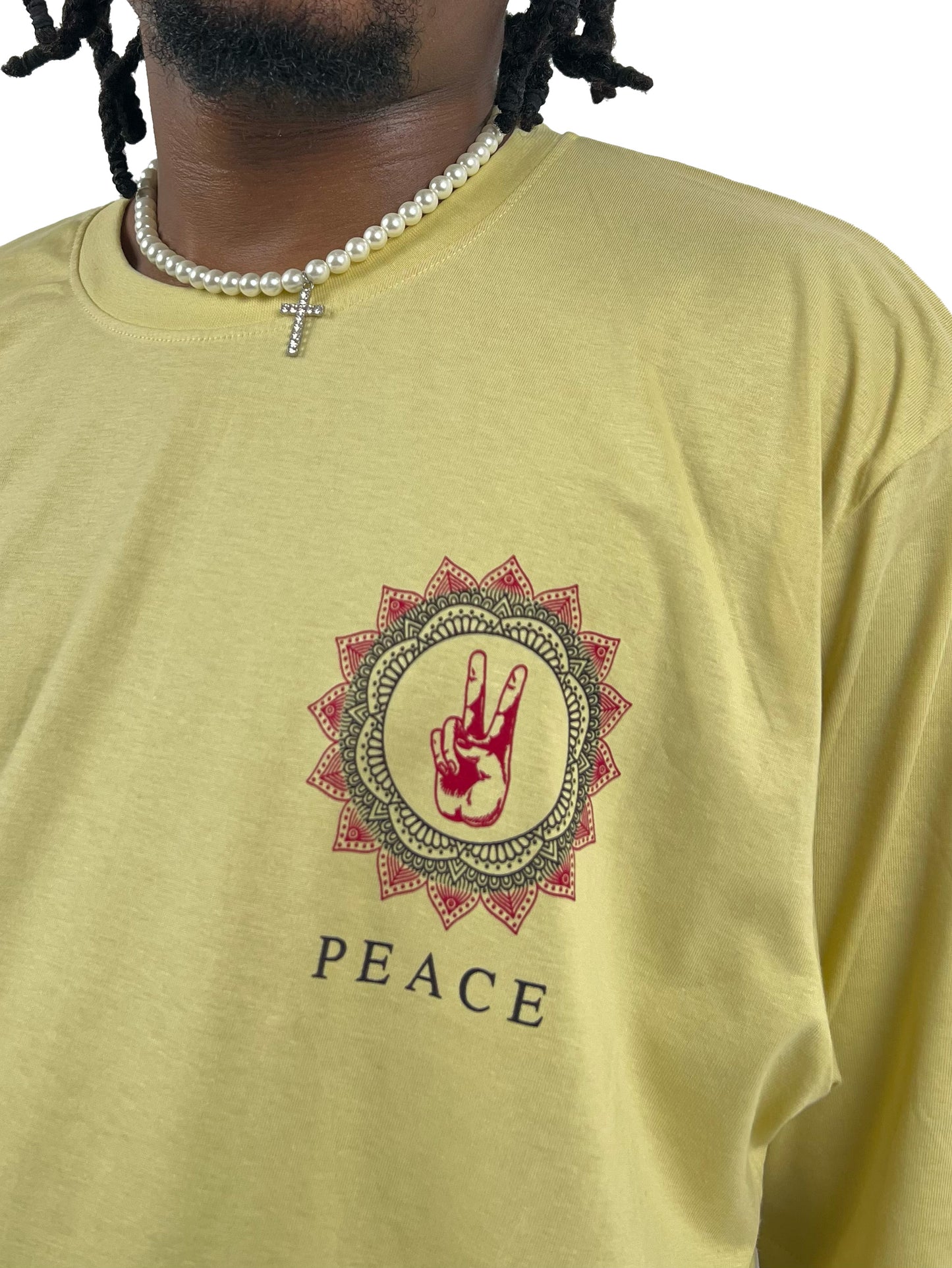 Difference of Opinion oversized peace backprint t-shirt