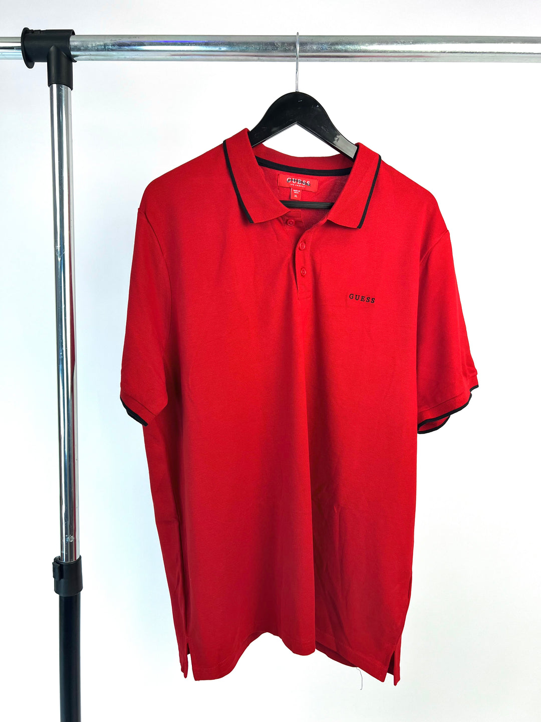 Guess Polo shirt with Tipping in red