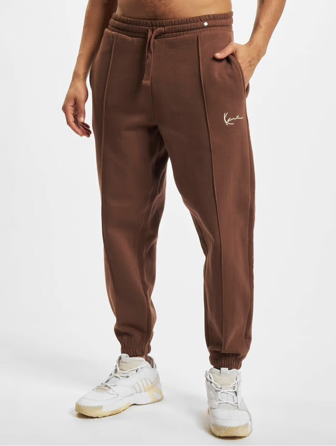 Karl Kani Small Signature Velvet Pants Brown -  - Online  Hip Hop Fashion Store