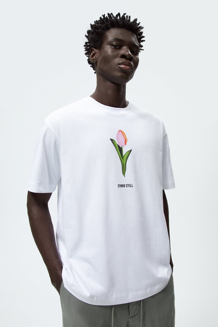 Zara Tulip printed T-shirt