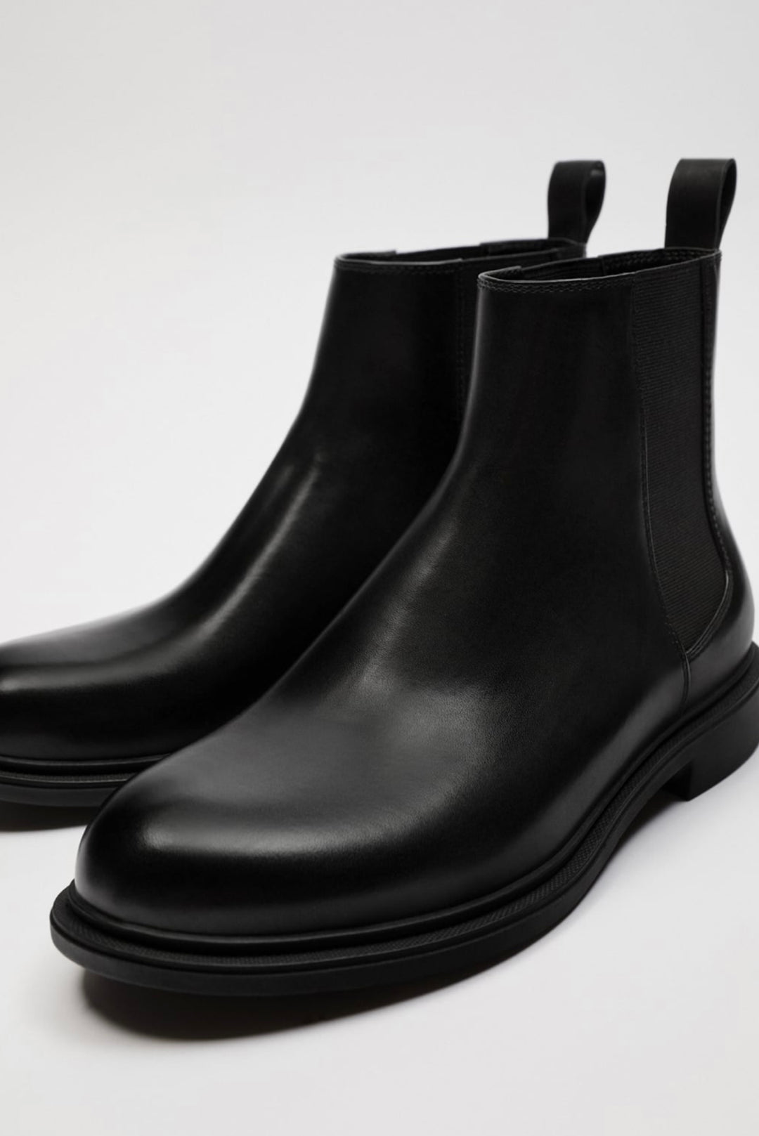 ZARA CHELSEA Ankle Boots in Black