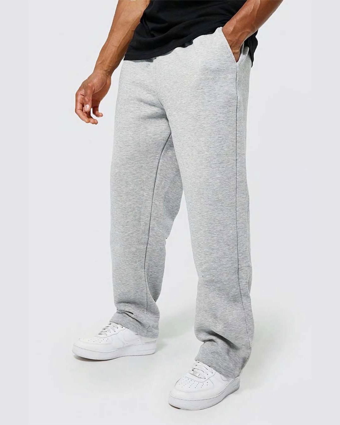 Garm island wide leg sweatpants in gray