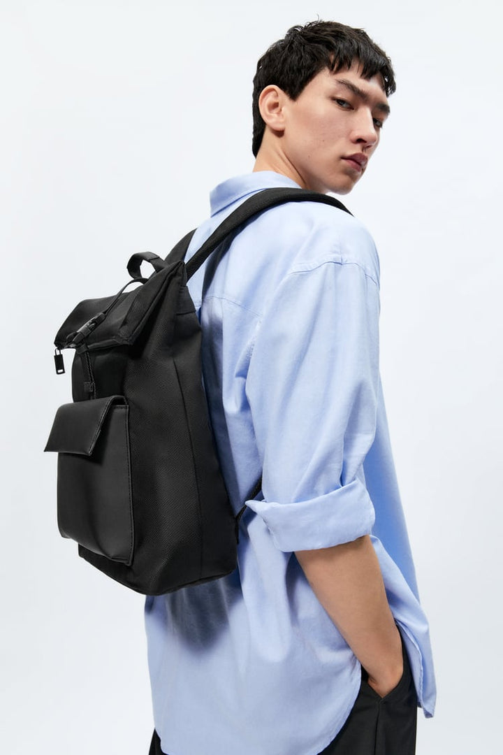 ZARA COMBINATION FLAP BACKPACK