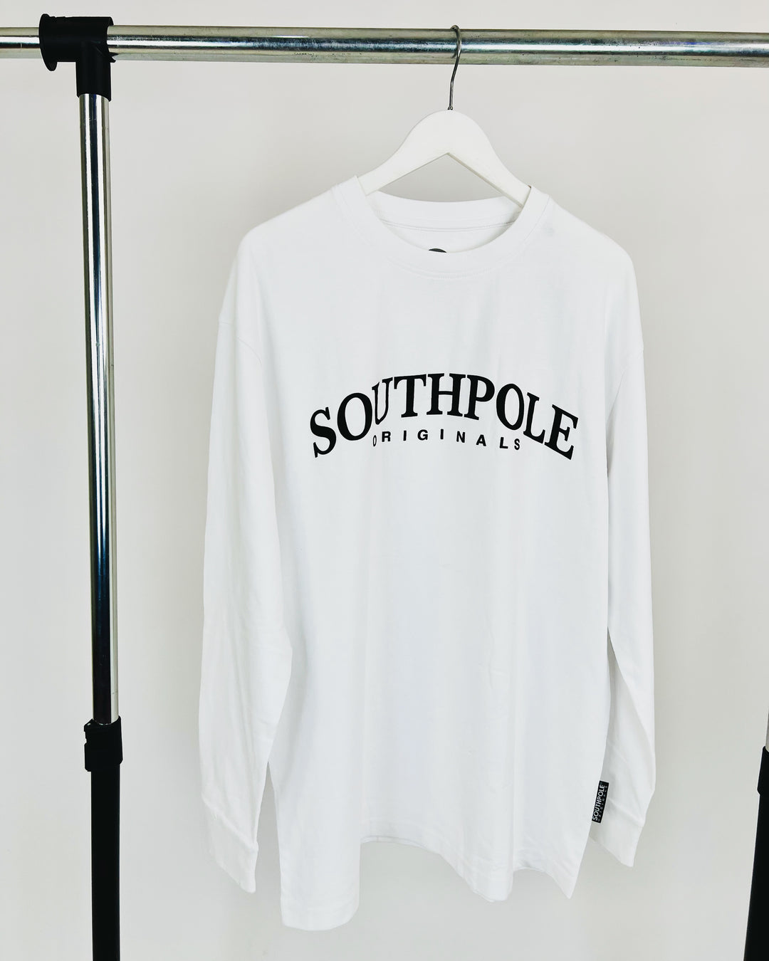 South Pole Longsleeve Puffer print T-shirt in White