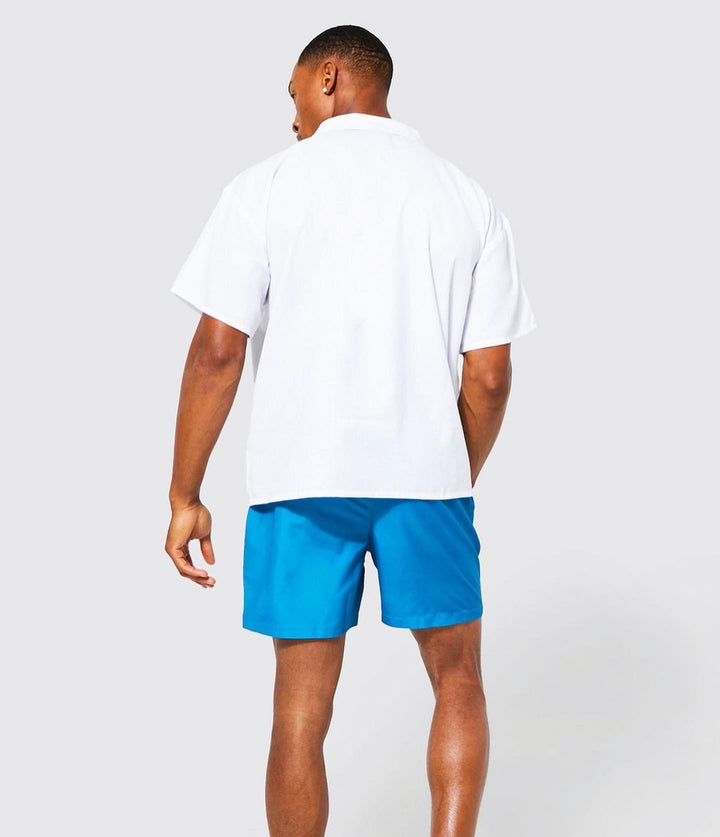 BOOHOOMAN BOXY SLUB CUBA SHIRT