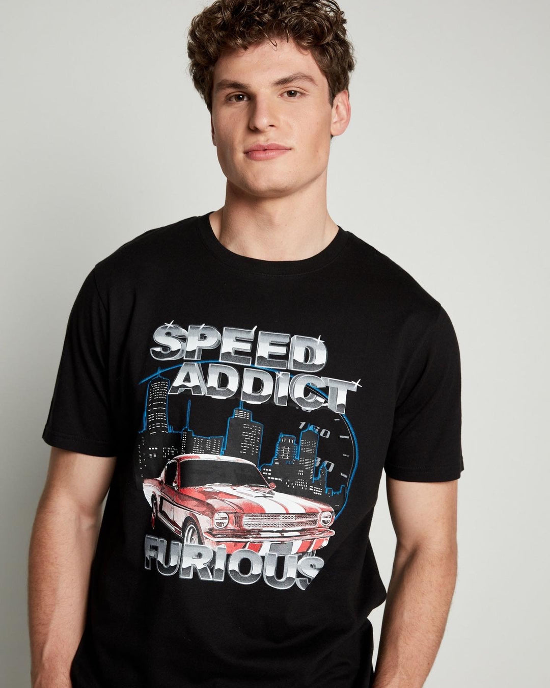 Smog Speed Addict Print T-shirt