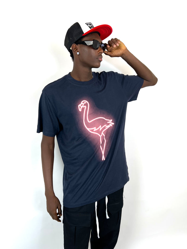 Only & Sons neon flamingo t-shirt