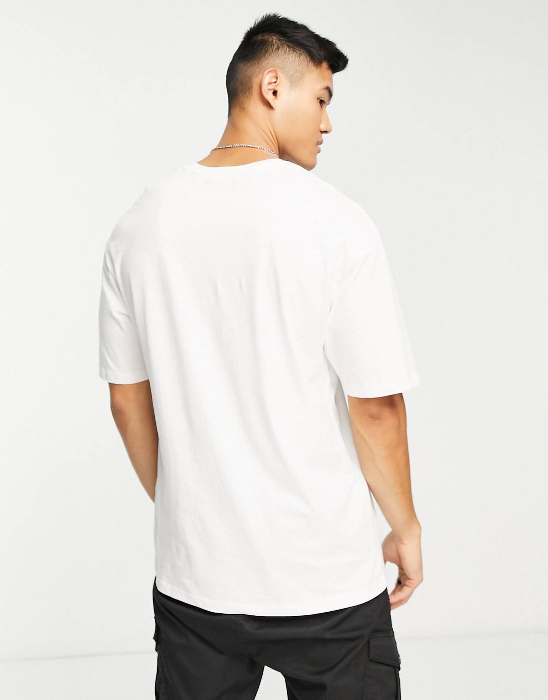 ADPT oversized t-shirt with dogs back print in white