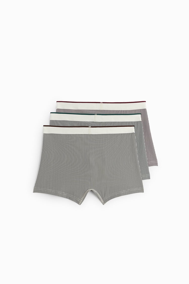 Zara 3 pack Combination Striped boxers