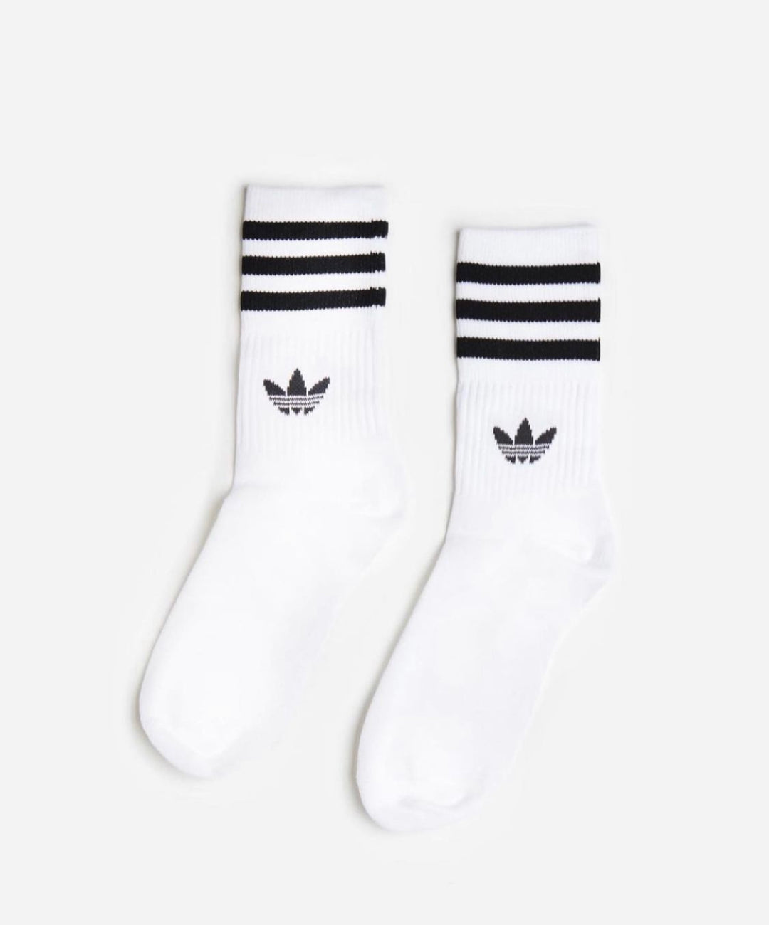 Adidas crew socks white