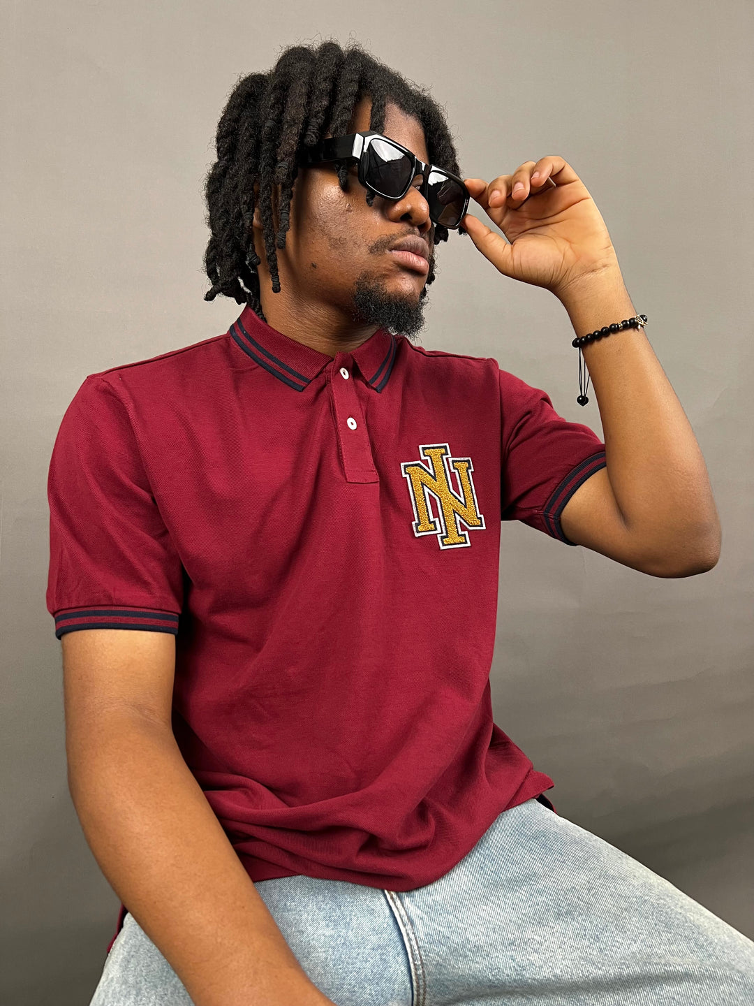 Industries Co Polo Shirt in Burgundy