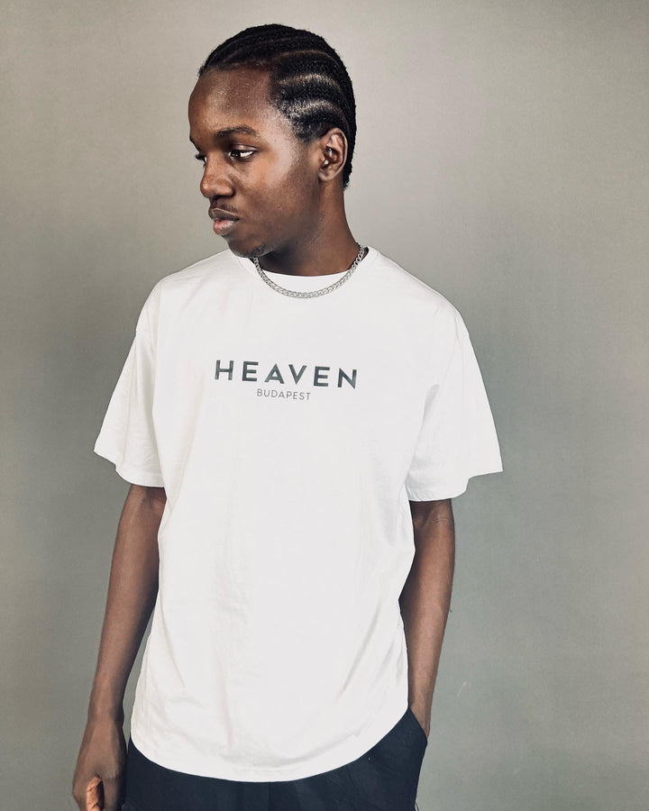 Heaven Budapest Backprint T-shirt in white