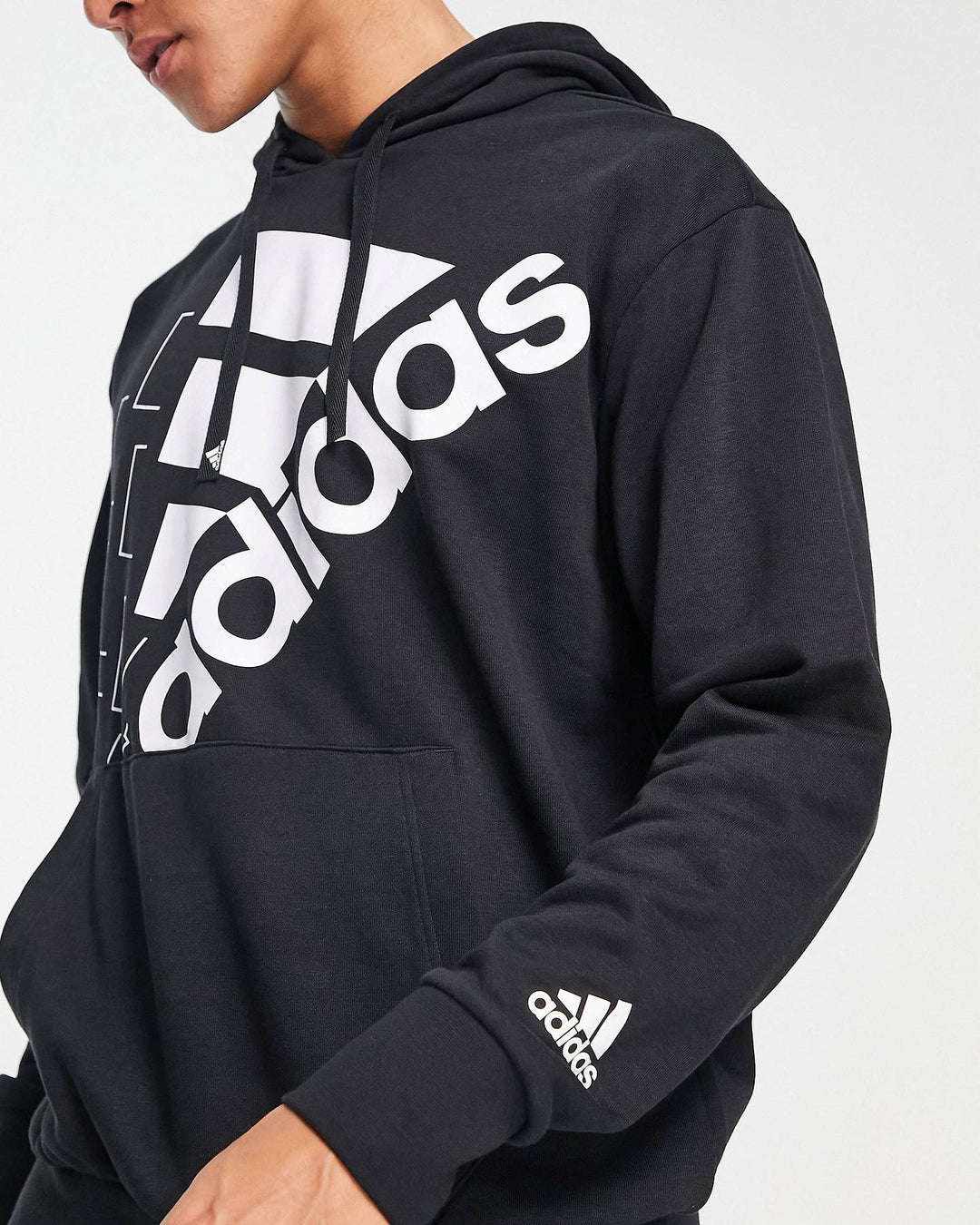 Adidas Essential Logo Hoodie in Black