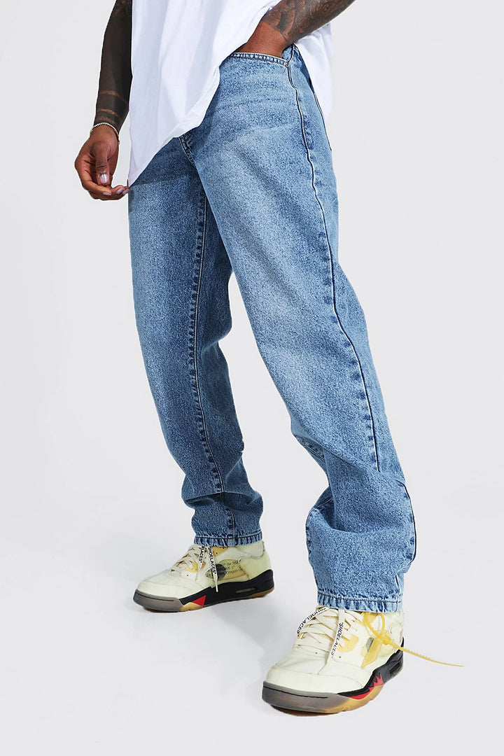 BOOHOOMAN RELAXED RIGID FIT JEANS