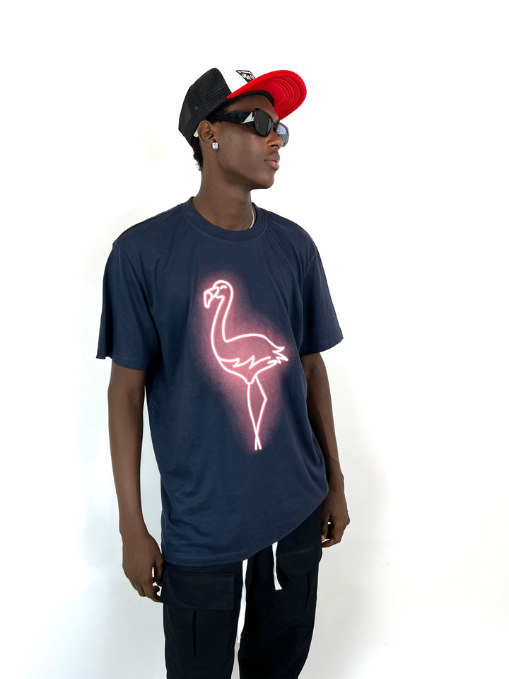 Only & Sons neon flamingo t-shirt