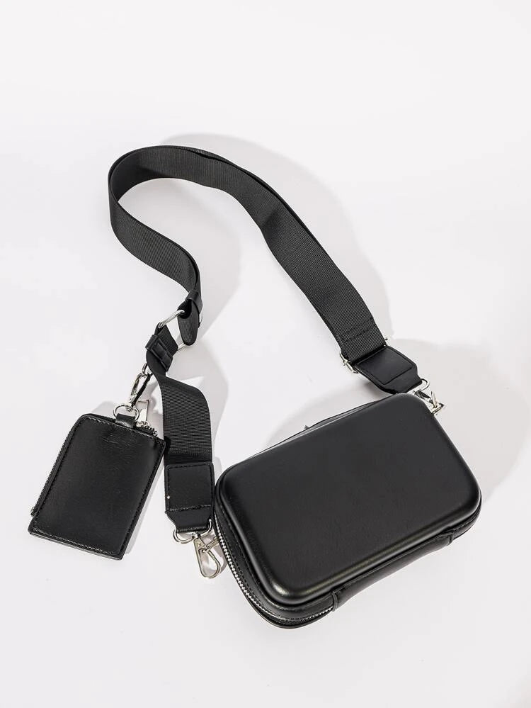 Mini bag with Coin Purse in black