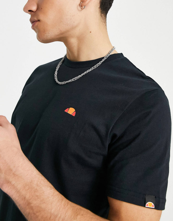 Ellesse patch T-shirt in black