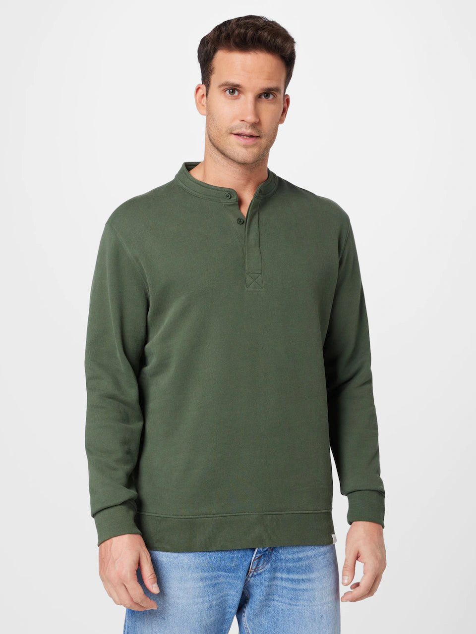 Nowadays Grandad Sweatshirt in green