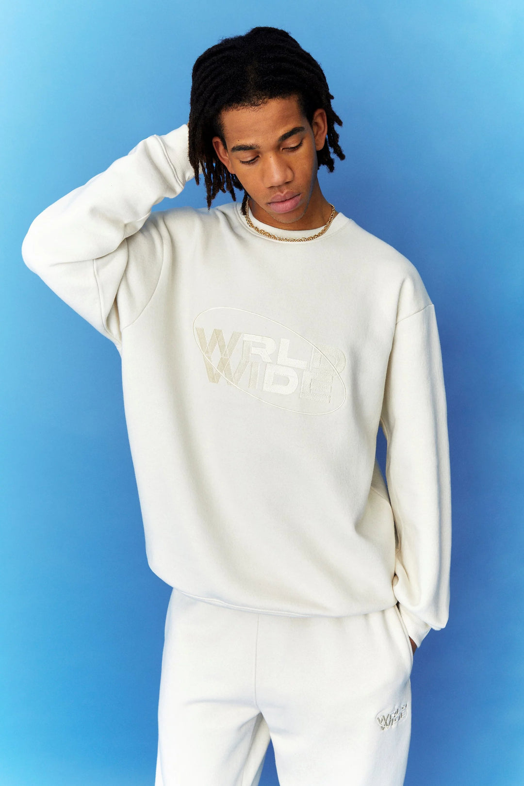 BOOHOOMAN OVERSIZED WORLDWIDE SWEATSHIRT