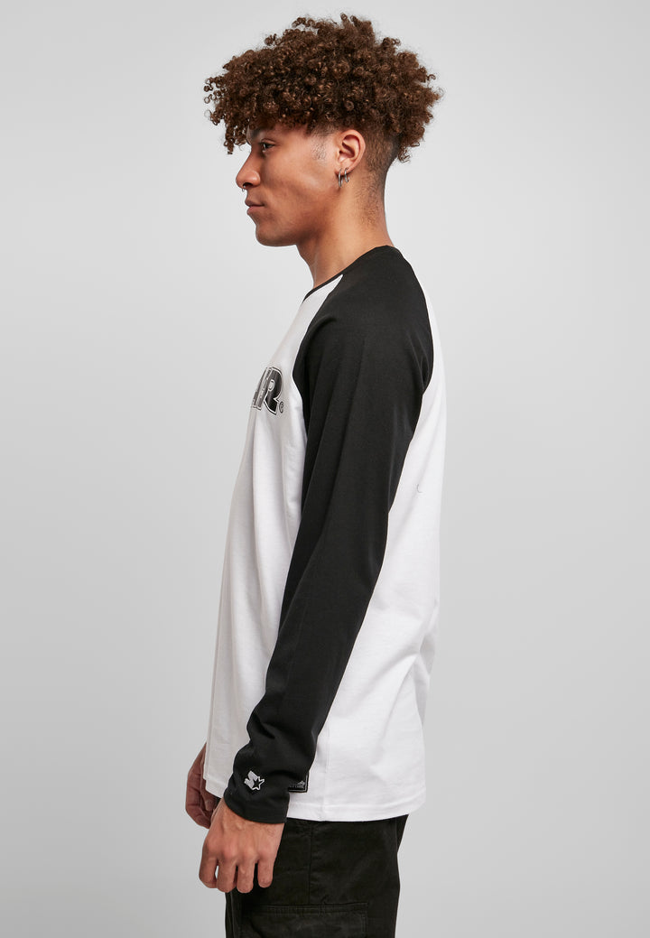 Starter Raglan Longsleeve T-shirt in Black