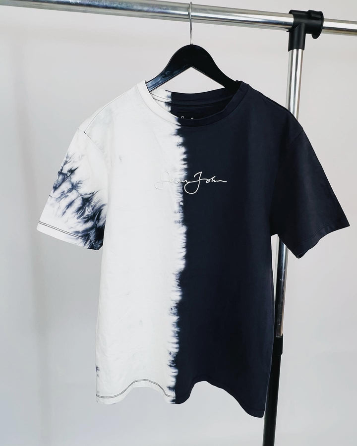 Sean Jean Script Spliced Dye T-shirt