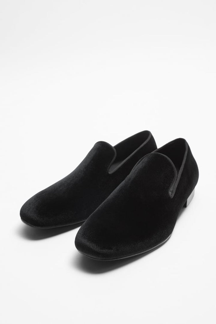 ZARA VELVET LOAFERS