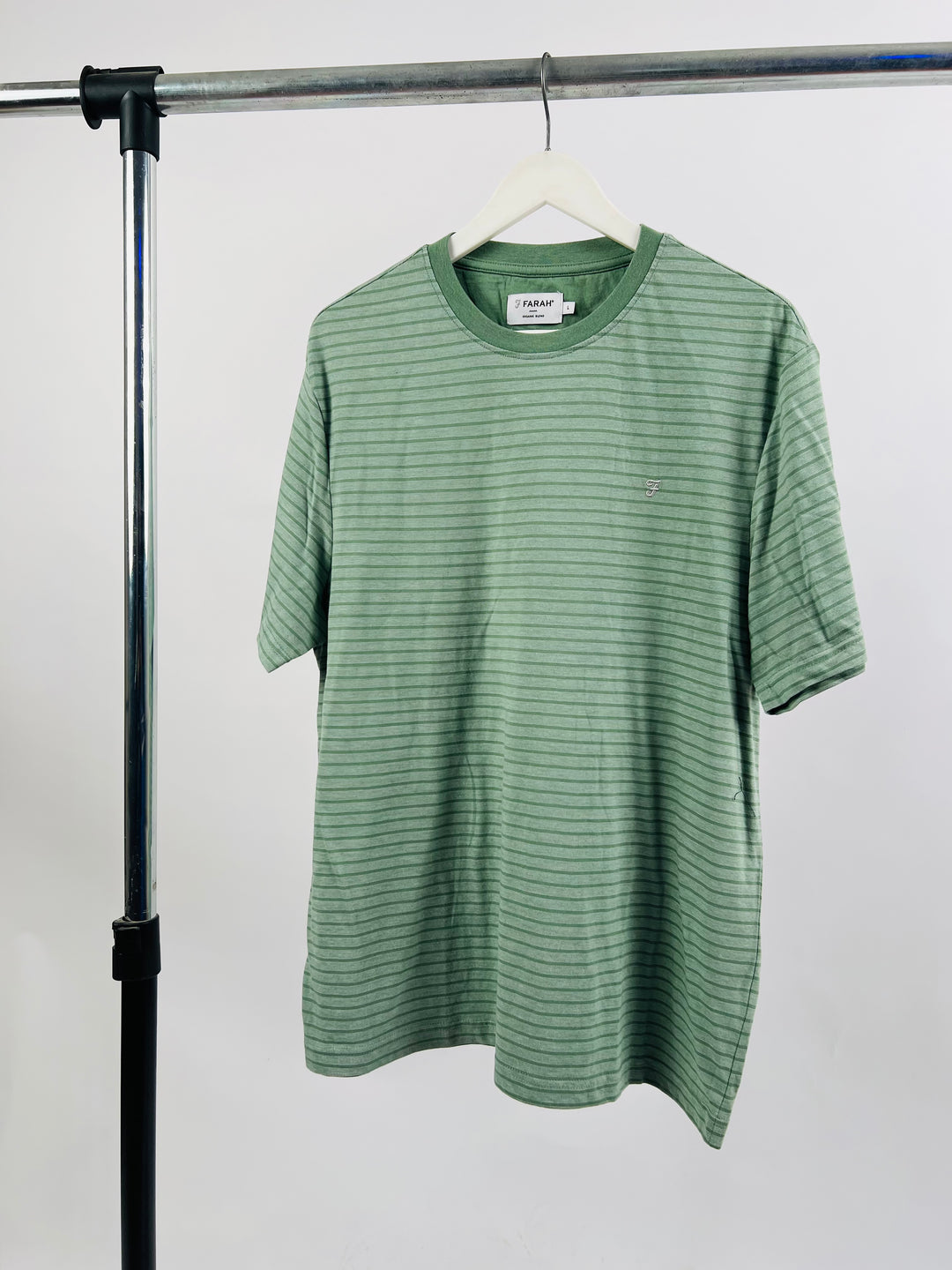 Farah striped T-shirt in green