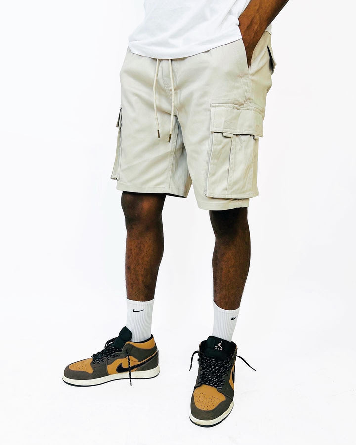 Rivers Cargo Shorts in Beige