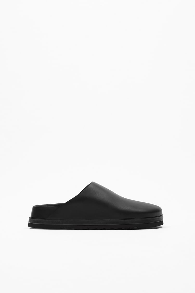 Zara Leather Clogs in black – Garmisland